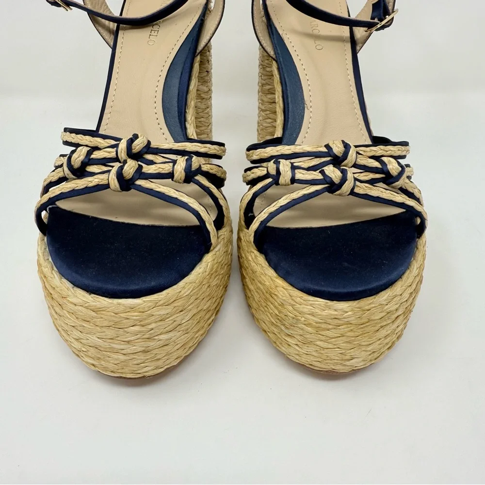 New Paloma Barcelo Mehla Ankle Strap Platform Sandal Sz 41